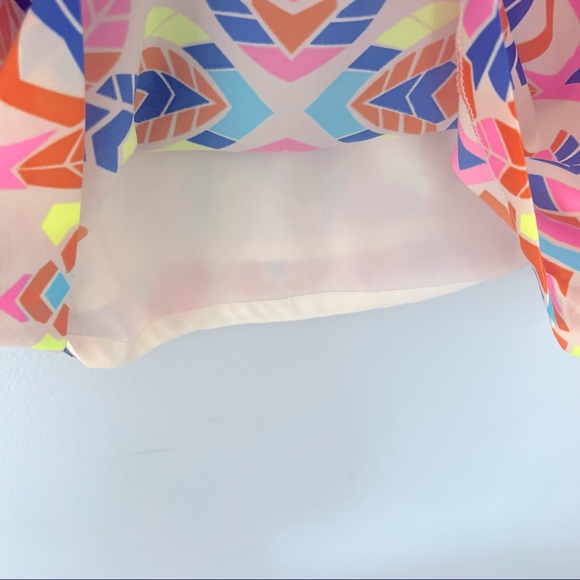 Mara Hoffman Aloha Stone Neon Multicolor Shift Sleeveless Mini Dress - Picture 7 of 8